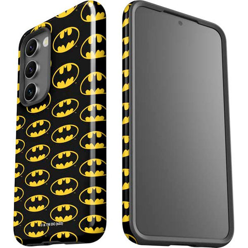 DC Comics Batman Logo Pattern Galaxy S23 Pro Case