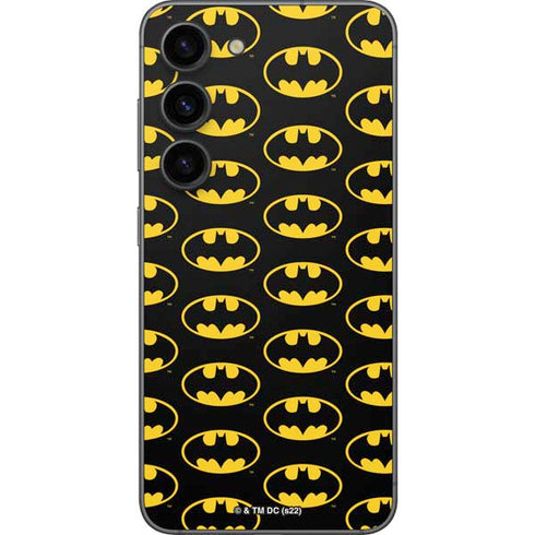 DC Comics Batman Logo Pattern Galaxy S23 Skin