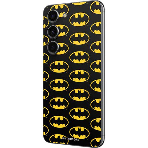 DC Comics Batman Logo Pattern Galaxy S23 Skin