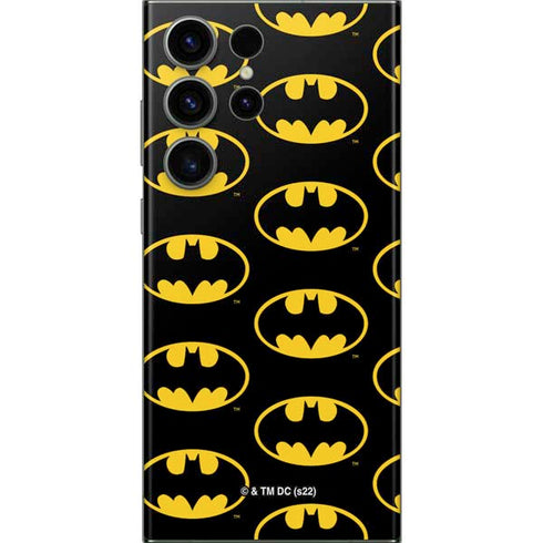 DC Comics Batman Logo Pattern Galaxy S23 Ultra Skin
