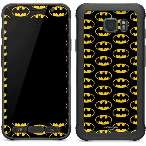 DC Comics Batman Logo Pattern Galaxy S7 Active Skin