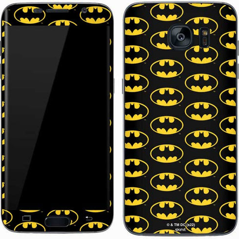 DC Comics Batman Logo Pattern Galaxy S7 Skin