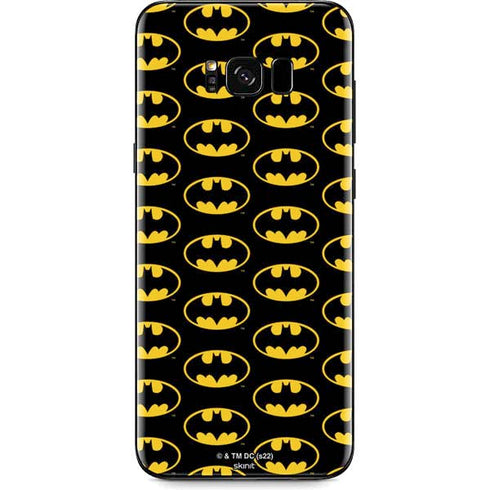 DC Comics Batman Logo Pattern Galaxy S8 Plus Skin