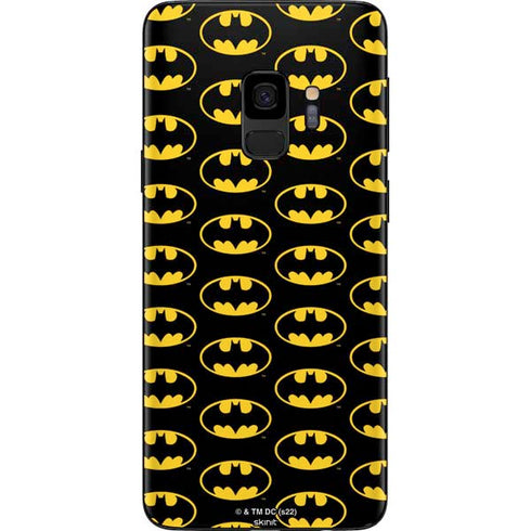 DC Comics Batman Logo Pattern Galaxy S9 Skin