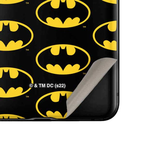 DC Comics Batman Logo Pattern Galaxy Z Flip Skin
