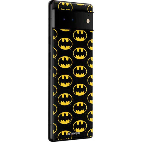 DC Comics Batman Logo Pattern Google Pixel 6 Pro Skin