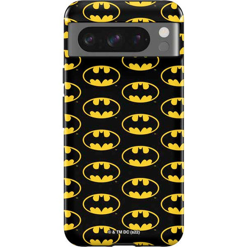 DC Comics Batman Logo Pattern Google Pixel 8 Pro Impact Case