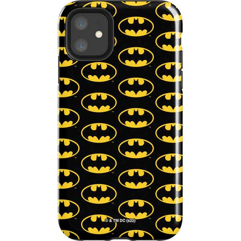 DC Comics Batman Logo Pattern iPhone 11 Impact Case