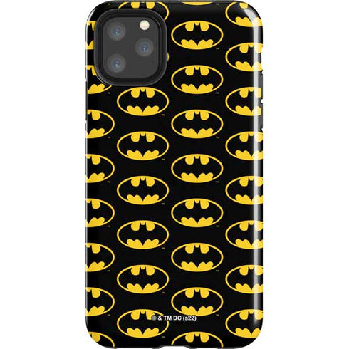DC Comics Batman Logo Pattern iPhone 11 Pro Max Impact Case