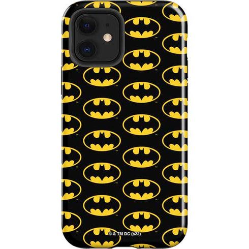 DC Comics Batman Logo Pattern iPhone 12 Impact Case