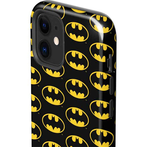 DC Comics Batman Logo Pattern iPhone 12 Impact Case