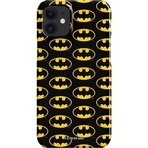 DC Comics Batman Logo Pattern iPhone 12 Mini Lite Case