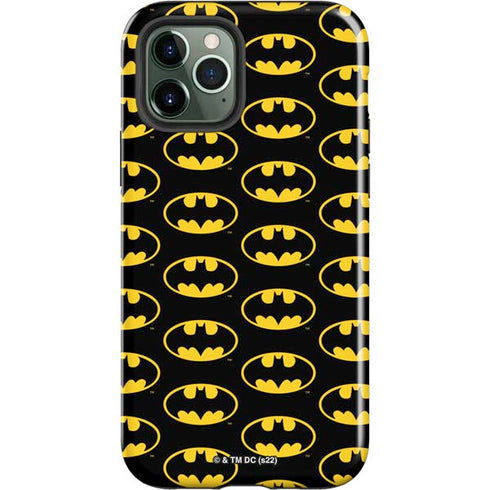 DC Comics Batman Logo Pattern iPhone 12 Pro Impact Case