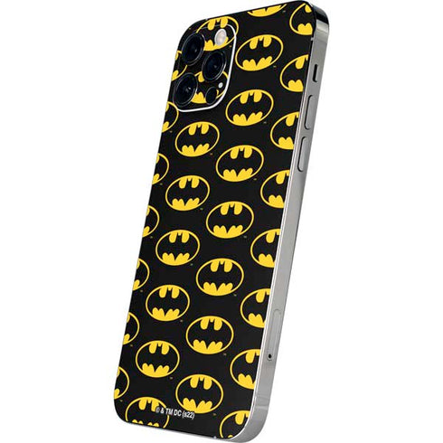 DC Comics Batman Logo Pattern iPhone 12 Pro Max Skin