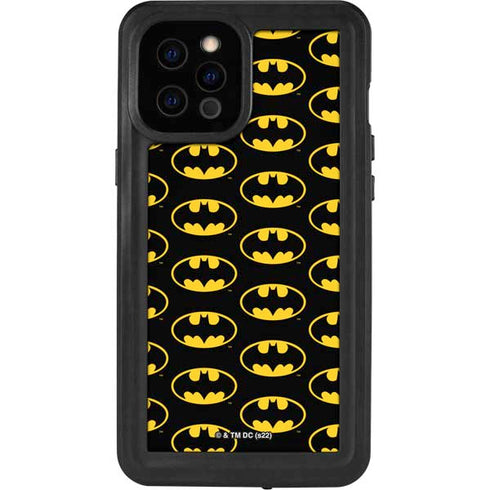 DC Comics Batman Logo Pattern iPhone 12 Pro Max Waterproof Case