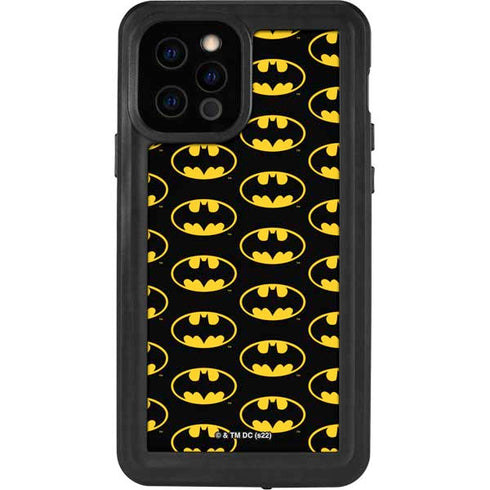 DC Comics Batman Logo Pattern iPhone 12 Pro Waterproof Case