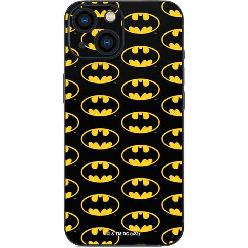 DC Comics Batman Logo Pattern iPhone 13 Mini Skin