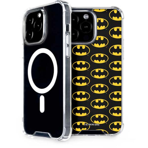 DC Comics Batman Logo Pattern iPhone 15 Pro Max MagSafe Case