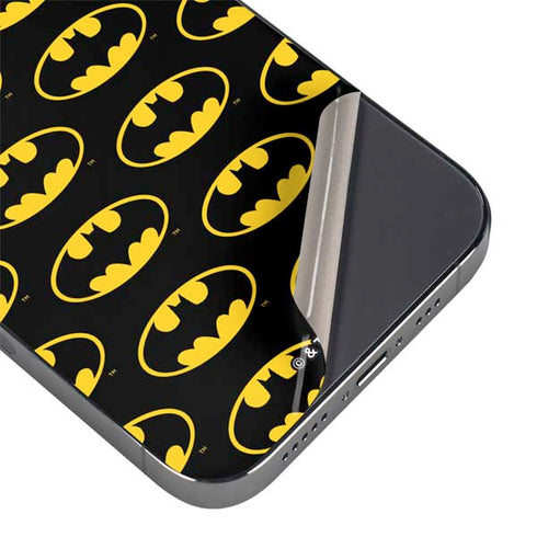 DC Comics Batman Logo Pattern iPhone 14 Pro Max Skin