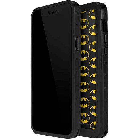 DC Comics Batman Logo Pattern iPhone 14 Pro Waterproof Case
