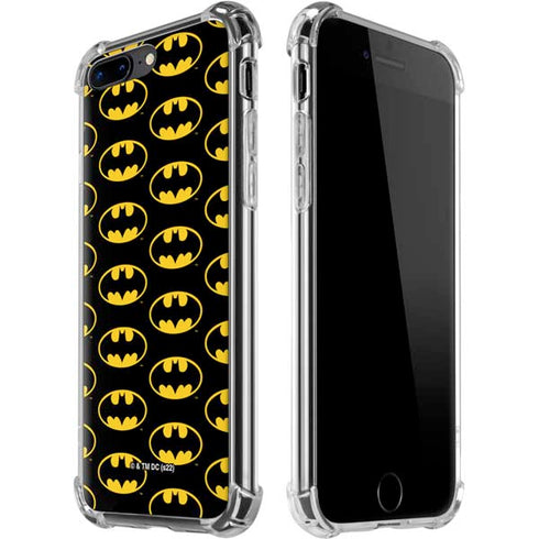 DC Comics Batman Logo Pattern iPhone 7/8 Plus Clear Case