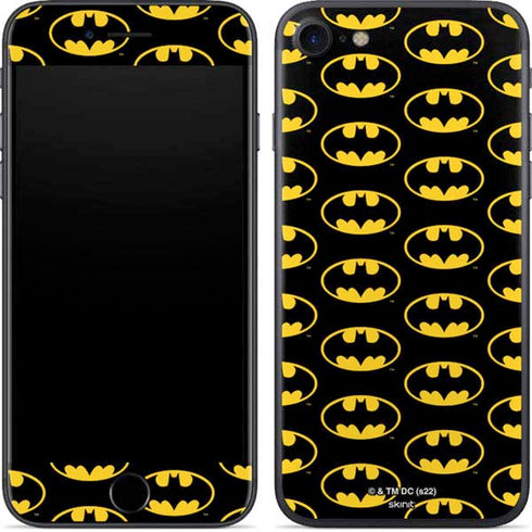 DC Comics Batman Logo Pattern iPhone 8 Skin