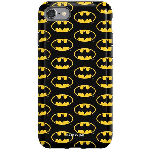 DC Comics Batman Logo Pattern iPhone SE (2nd & 3rd Gen) Pro Case