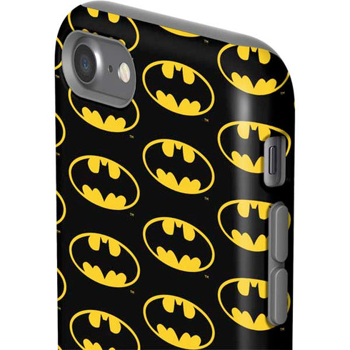 DC Comics Batman Logo Pattern iPhone SE (2nd & 3rd Gen) Pro Case