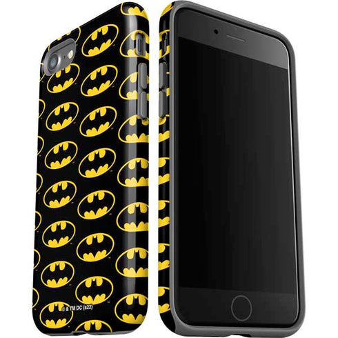 DC Comics Batman Logo Pattern iPhone SE (2nd & 3rd Gen) Pro Case