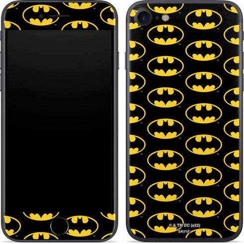 DC Comics Batman Logo Pattern iPhone SE (2nd & 3rd Gen) Skin