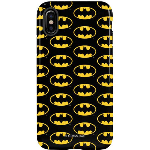 DC Comics Batman Logo Pattern iPhone X Pro Case