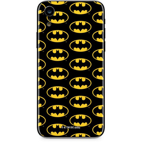 DC Comics Batman Logo Pattern iPhone XR Skin