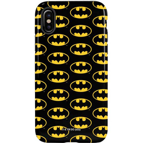 DC Comics Batman Logo Pattern iPhone XS Pro Case