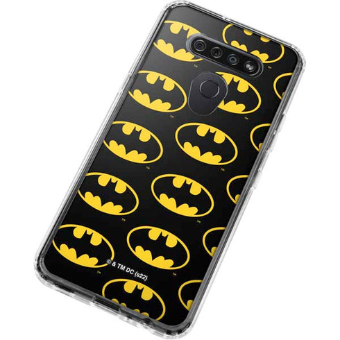 DC Comics Batman Logo Pattern LG K51/Q51 Clear Case