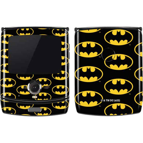 DC Comics Batman Logo Pattern Motorola RAZR Skin
