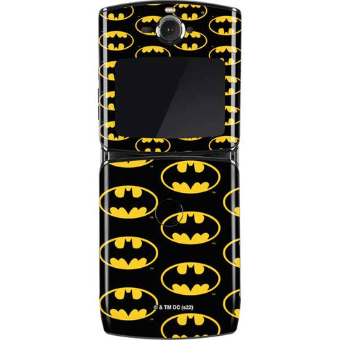 DC Comics Batman Logo Pattern Motorola RAZR Skin