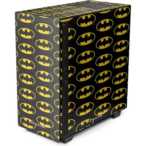 DC Comics Batman Logo Pattern NZXT H510 Compact ATX Mid-Tower Case Skin