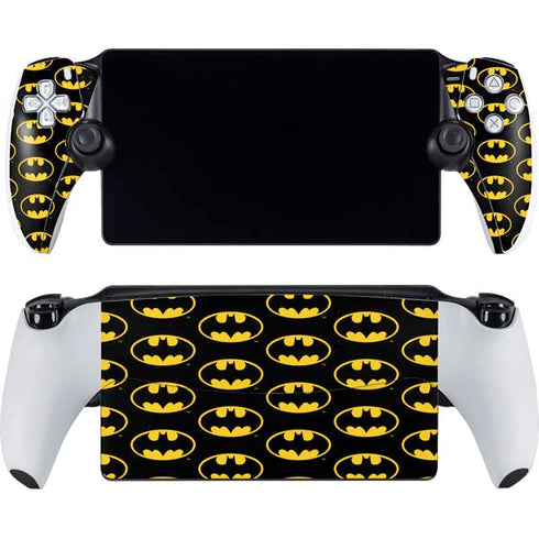 DC Comics Batman Logo Pattern PlayStation Portal Remote Player Skin