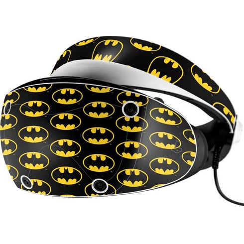 DC Comics Batman Logo Pattern PlayStation VR2 Skin