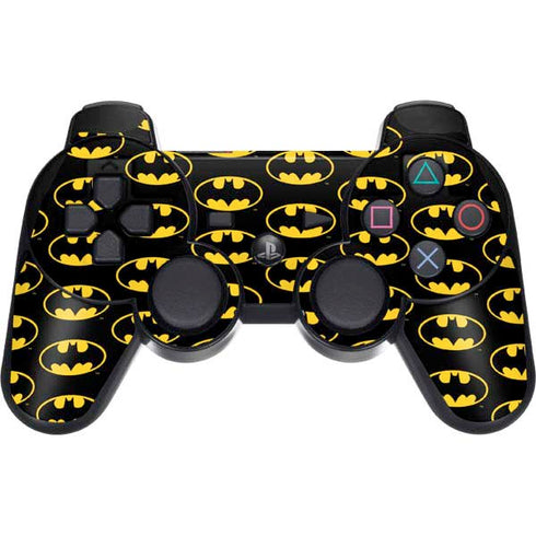 DC Comics Batman Logo Pattern PS3 Dual Shock wireless controller Skin