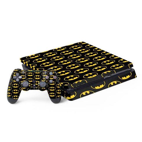 DC Comics Batman Logo Pattern PS4 Slim Bundle Skin