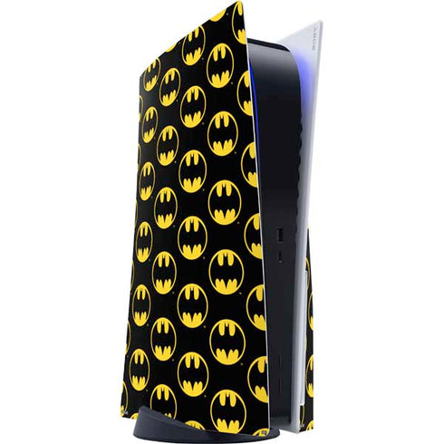 DC Comics Batman Logo Pattern PS5 Console Skin