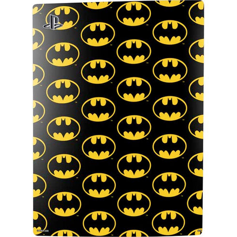 DC Comics Batman Logo Pattern PS5 Console Skin