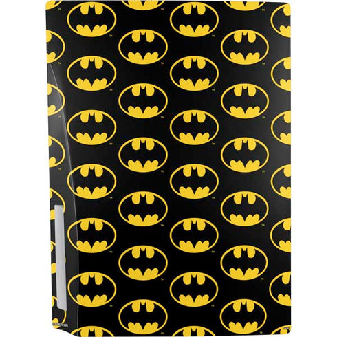 DC Comics Batman Logo Pattern PS5 Console Skin