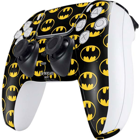 DC Comics Batman Logo Pattern PS5 Controller Skin