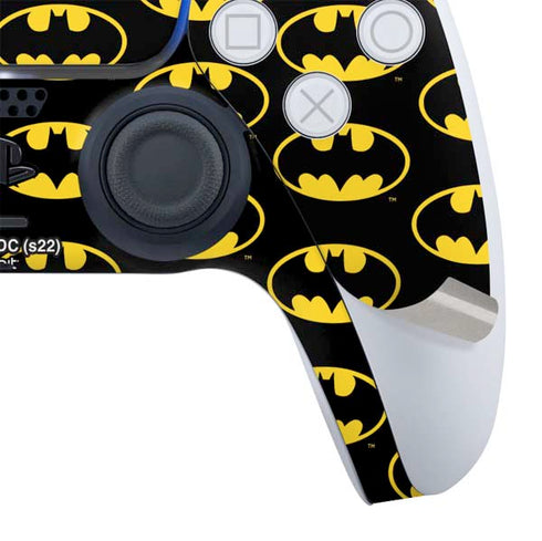 DC Comics Batman Logo Pattern PS5 Controller Skin