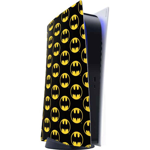 DC Comics Batman Logo Pattern PS5 Digital Edition Console Skin