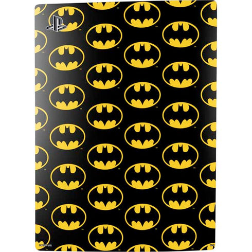 DC Comics Batman Logo Pattern PS5 Digital Edition Console Skin
