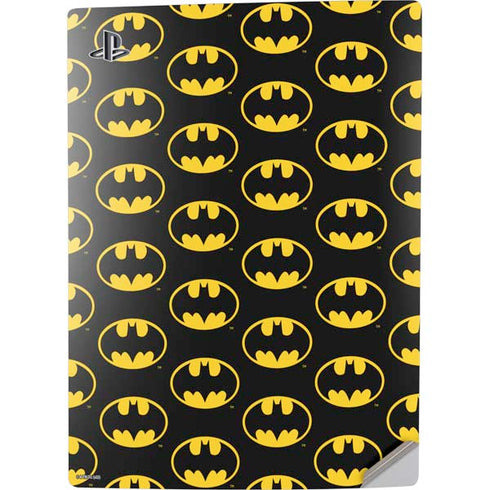 DC Comics Batman Logo Pattern PS5 Digital Edition Console Skin