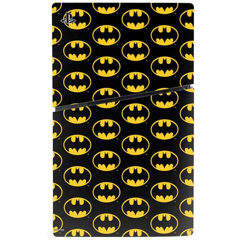 DC Comics Batman Logo Pattern PS5 Slim Disk Bundle Skin